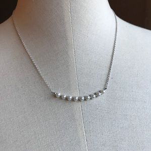 Anthropologie Pearl Bar Necklace